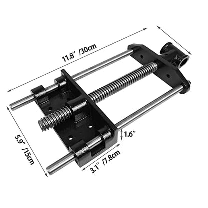 HFS(R) Woodworking Bench Vise, Heavy Duty Front Screw Vise for Workbench Chrome plating Leg Vise Hardware Woodworking (7IN) - size: 7"