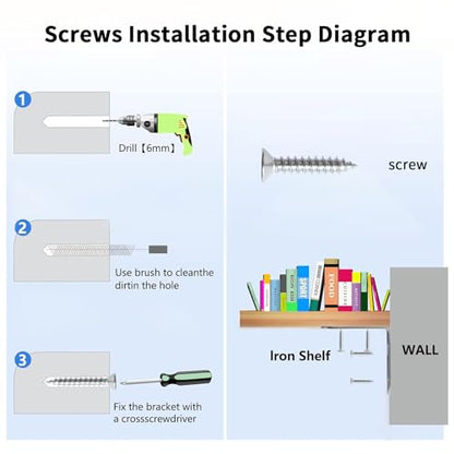 L Shaped Corner Brace - Shelf Brackets: Metal Stainless Steel Lightweight Angle Shelving Support 9 Pack 2 inch with Drywall Screws for Wood Fixing Build Project Fence Desk Bookshelf Cabinet