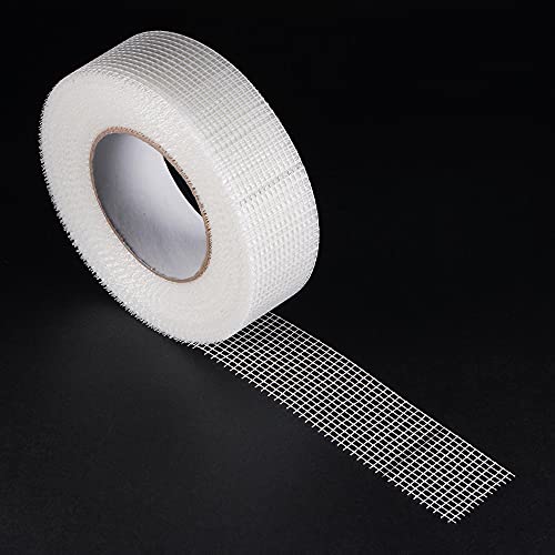 uxcell Drywall Joint Tape Self-Adhesive Fiberglass 1.8-inch x 164-feet Repair Patch Wall Hole Crack Mesh Size 2.8mm - size: 1.8" x 164'