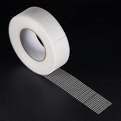 uxcell Drywall Joint Tape Self-Adhesive Fiberglass 1.8-inch x 164-feet Repair Patch Wall Hole Crack Mesh Size 2.8mm - size: 1.8" x 164'