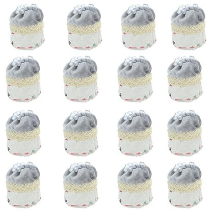 16Pcs Chair Leg Floor Protectors Knitted Furniture Foot Covers Non-Slip Wear-Resistant Noise Reduction Chair Cover Cap Solid Color Set - color: Style 7 16pcs