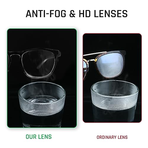 TOREGE Clear Safety Glasses, Upgrade Gradient Safety Goggles Eye Protection With Anti-Fog And Anti-Blue Light Lens, Perfect Alt To Regular Protective Eyewear For Men Women(Gradient Black) - color: Gradient Black