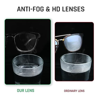 TOREGE Clear Safety Glasses, Upgrade Gradient Safety Goggles Eye Protection With Anti-Fog And Anti-Blue Light Lens, Perfect Alt To Regular Protective Eyewear For Men Women(Gradient Black) - color: Gradient Black