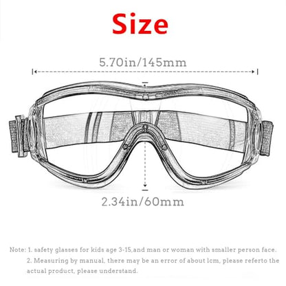 Kids Safety Goggles, Kids Lab Goggles,Soft silicone nose cushion and adjustable headband - color: White+white