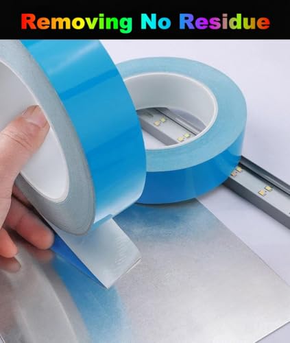 Double Sided Tape 1inch x 66Feet Thermal Tape Heavy Duty Super Strong Adhesive, Insulation Heat Transfer Tape for Paste CPU Heatsink, Mounting LED Strip, Carpet Fixing, Woodworking Project, DIY Crafts - size: 1inch x 66 Feet