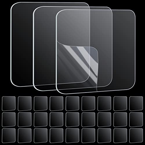 Double Sided Adhesive Pads for Mounting-Pack of 30,2-3/8" Two Sided Precut Tape Super Strong Heavy Duty Squares Washable Sticky Patch for Walls Hanging Nano Gel Large Clear 60mm… - size: 30PCS 2.36inch x 2.36inch