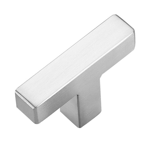 1 Pack Brushed Nickel Cabinet Knobs - Kitchen Cabinet Knobs Silver Cabinet Pulls for Kitchen Cabinet Drawer Stainless Steel Dresser Knobs for Cabinet Hardware 2in Length Single Hole Square - color: Brushed Nickel, size: 1 Pack, style: Square