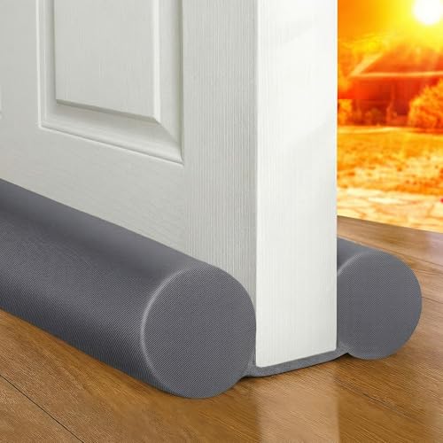 MAXTID Door Light Blocker 36“ Under Door Weather Stripping Room Essentials Grey Door Draft Stopper Gap Filler Door Cover Bottom Door Accessories Draft Seal Insulation Strip - color: Gray, size: 36 in