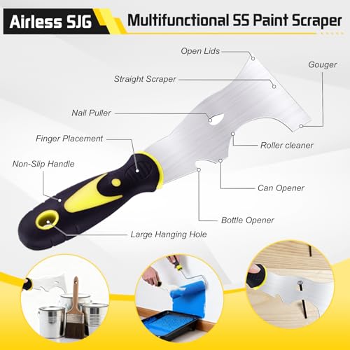 14PCS Drywall Knife Set, Hand Tool Kit Include Stainless Steel Putty Knives, Taping Knives, Painter Scraper, 14" Drywall Mud Pan,Oxford Carry Bag & Sanding Block,Spackle Tools for Home
