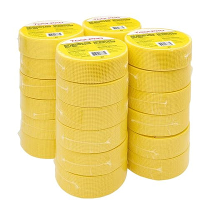 TOOLPRO Self- Adhesive Fiberglass Mesh Drywall Tape for Sealing Drywall Joints. (1, Yellow) - color: Yellow