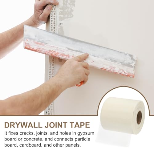 PATIKIL Drywall Repair Mesh Tape, 8 inch x 328 ft Fiberglass Repair Patch Self-Adhesive Dry Wall Joint Tape 10 Mesh Wall Hole Crack and Seam Patch, White - size: 8 Inch X 328 Feet