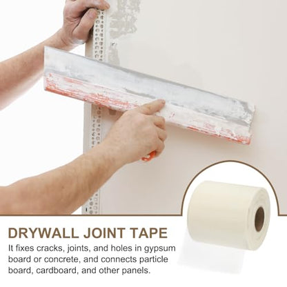 PATIKIL Drywall Repair Mesh Tape, 8 inch x 328 ft Fiberglass Repair Patch Self-Adhesive Dry Wall Joint Tape 10 Mesh Wall Hole Crack and Seam Patch, White - size: 8 Inch X 328 Feet