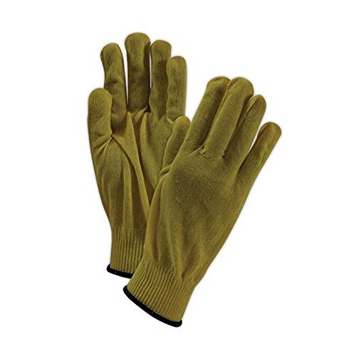 MAGID 1365KV3-XL Cut Master 1365KV3 Cut Resistant Seamless Knit Gloves, Made with Dupont Kevlar 500, XL, Yellow (Pack of 12) - size: 10/XL