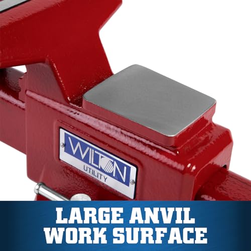 Wilton Utility Bench Vise, 5-1/2" Jaw Width, 5" Jaw Opening, 3-1/4" Throat (Model 675U) - size: 5-1/2 in. Width, style: 5 in. Opening