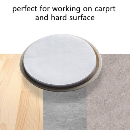 2-1/4 Inch Self-Stick Furniture Sliders, Kayzn 24 PCS Furniture Sliders for Carpet, Self-Adhesive Furniture Glides Chair Sliders - Protect Carpet & Move Furniture Easily. - size: 2-1/4 inch