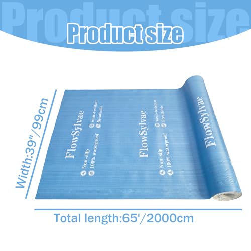 Temporary Floor Protection Roll, 39" x 65' (Approx. 215 sqft Coverage), Compatible for High Traffic Areas, Hallways, Stairs, Moving, Renovation, Construction, Painting (AB002)