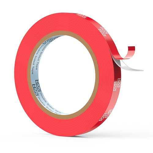 HPP Double Sided Tape Clear, Heavy Duty Tape, Strong and Permanent for Outdoor and Indoor, (0.5in x 16ft) - size: 0.5in x 16ft