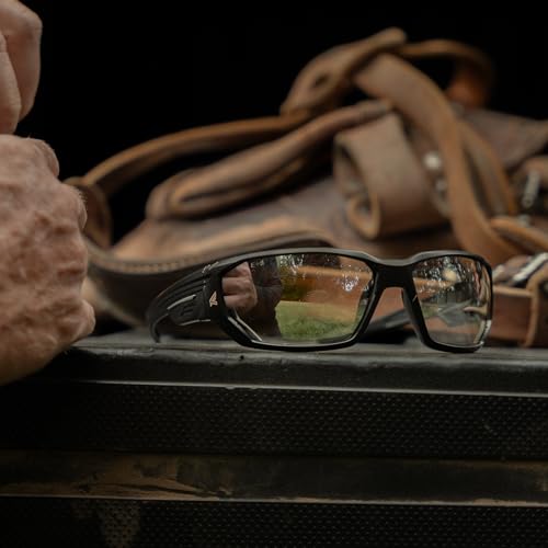 Edge TXD416 Dawson Polarized Wrap-Around Safety Glasses - color: Black, style: Casual