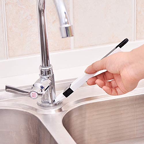 10 Pack Pumice Stone Scouring Sticks with 2 Universal Handles, Grey Pumice Stone Cleaner for Cleaning Toilets, Bathrooms, Kitchens, Spas and Pools, Plus 1 Dual-Use 2-in-1 Dustpan Brush (11-in-1) - color: 11-in-1
