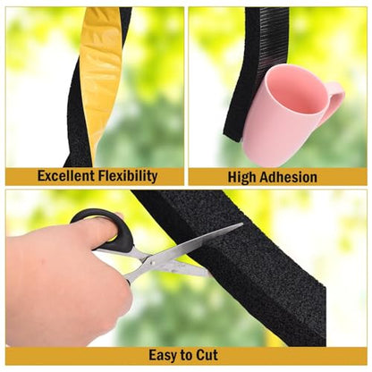YoleShy Window Air Conditioner Foam Tape 2 Pcs 2 Inch Wide x 1 Inch Thick Weather Stripping Door Seal Strip for Insulation, Weatherstrip, Gap Blocker, Total 13 Feet Long(6.5ft x 2 Rolls), Black - style: 2in x 1in x 13FT/Black