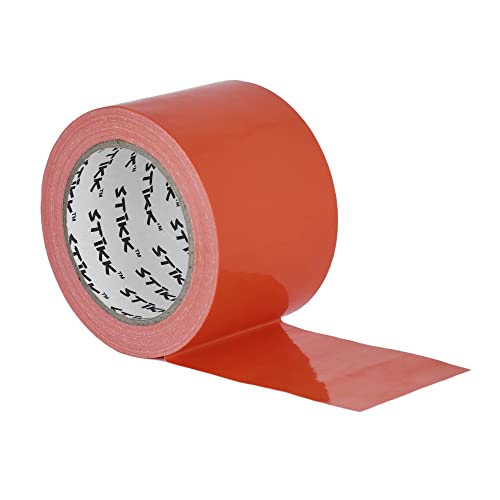 STIKK Duct Tape - Orange Duck Tape - 3 inch x 25 Yards - Heavy Duty Tape for Repairs, Household Projects - for Commercial HVAC and Construction - Effective Heavy Duty Waterproof Duct Tape - color: Orange