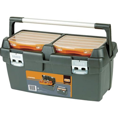 Bahco 4750PTB60 BH4750PTB60 Plastic Tool Box, Multi-Colour, 600 x 305 x 295 mm - size: 600 x 305 x 295 mm