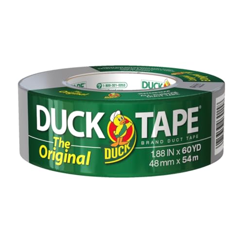 Duck The Original Tape Brand 394475 Duct Tape, 1.88 Inch x 60 Yard Silver (Pack of 24) - size: 1.88 Inch X 60 Yards