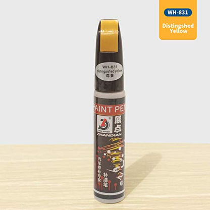Fill Paint Pen Car Scratch Repair Black Touch Up Paint Special-purpose Paint Touch-up Pen Multi-color Optional for Various Cars (deep yellow) - color: deep yellow
