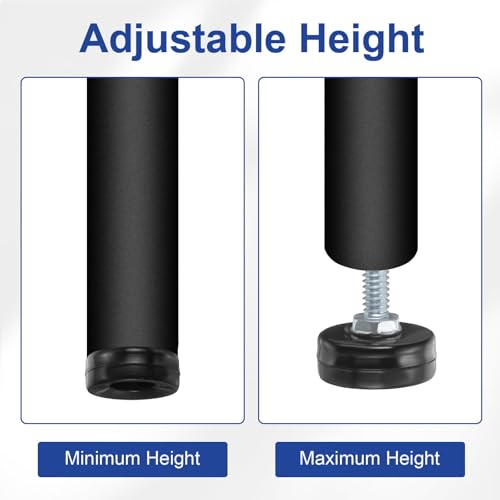 uxcell 1/4"-20 Thread Furniture Feet Levelers, 8Pcs 25mm l Adjustable Furniture Feet Screw in Threaded Leveling Leg Screw on Chair Foot Glides Leveling for Table Chair Black - color: Black, size: 1/4"-20 25mm