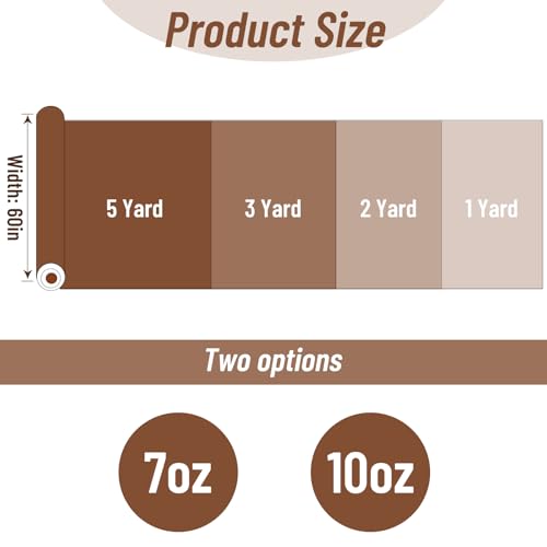 60”W 10oz Natural Canvas Fabric, Canvas Roll, 100% Cotton Painters Drop Cloth for Arts & Crafts, Backings Covers (3 Yards) - size: 3Y-10oz