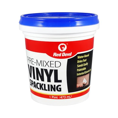 Red Devil 0538 Pre-Mixed Vinyl Spackling, 1 Pint - size: 1 Pint, style: 1 - Pack