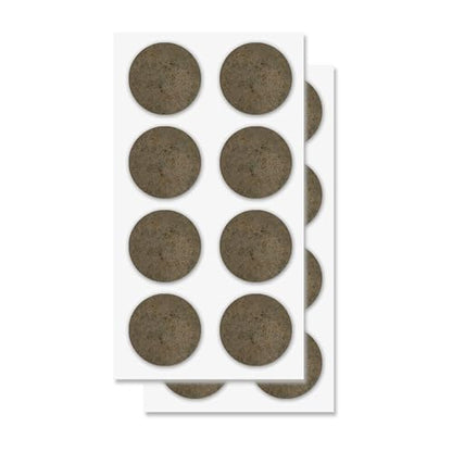 Furniture Felt Pads Brown 16 Pcs 2 inch Round Strong Self Adhesive Protectors for Hardwood Floors Laminate Flooring Furniture Feet Chair Legs Table Cabinet Couch Non Scratch Peel Stick Pad Set - size: 16 pcs. 2 in, Brown, Round