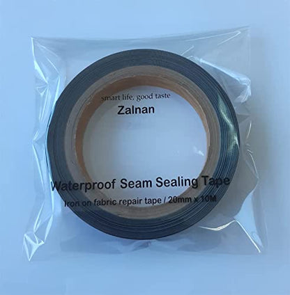 Seam Sealing Tape Waterproof Gore Textile Repair Iron On DIY Fix Fabric Outdoor Jacket Gear Clothing 11yd - color: Black