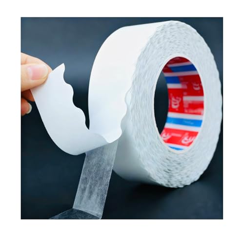 Wavy Edge Heavy Duty Double Sided Mounting Tape, Removable No Residue Wall Safe, 32.8Ft×0.78in Waterproof Strong Adhesive Easy Tear for LED, Picture Hanging, Home Car Office Decor & DIY