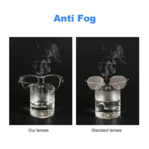 Stylish Safety Glasses Goggles for Women Girls Anti-fog Glasses Protective Eyewear Clear Glasses - color: 1 Pack: Blue