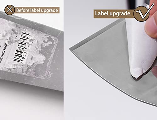 ROLLINGDOG 3 Inch Stainless Steel Paint Scraper - Bent Blade Putty Knife & Chisel Scraper for Wallpaper Removal, Floor Stripping, Carpet Trim – Ergonomic Handle with Hammer Cap - color: 3" Bent Scraper
