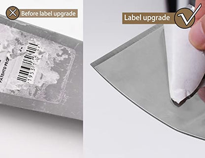 ROLLINGDOG 3 Inch Stainless Steel Paint Scraper - Bent Blade Putty Knife & Chisel Scraper for Wallpaper Removal, Floor Stripping, Carpet Trim – Ergonomic Handle with Hammer Cap - color: 3" Bent Scraper