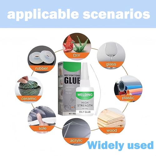 Magic Glue, Universal Super Glue Strong Bonding Magic Glues Multifunctional Magic Glues Oily Glue All Purpose Super Glues for Metal, Plastic, Wood, Ceramics (3 Pcs) - color: 3 Pcs