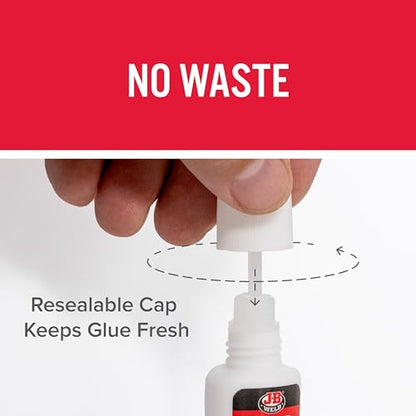 J-B Weld 33106 SuperWeld Glue - Clear Super Glue - 0.2 oz. (Packaging may vary) - size: 6 gram