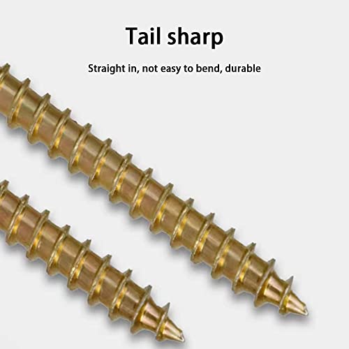 M3.5 M4 M5 Flat Head Wood Screws Assortment Kit 260 Pcs,Phillips Drive Countersunk Flat Head Self-Tapping Wood Screws,Yellow Zinc Plated Finish Screw Kit,Screws for Metal,Full Thread Screw Set - style: M3.5M4M5 260PCS