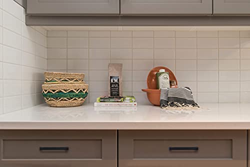 Ravinte 3 Pack Solid 3 Inch Center to Center Slim Square Bar Drawer Handles - Kitchen Cabinet Hardware in Matte Black - Drawer Pulls and Cabinet Handles - size: Flat Black 3'' Hole Center