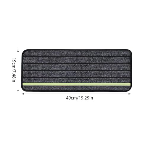 Landing Mat, Carpet Stair Treads for Wooden Steps, Anti Slip Carpet Stair Mat with Self Stick Adhesive, Foldable Protective Rug for Staircase, Camping Vehicle Use
