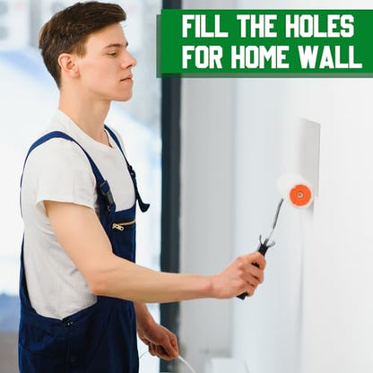 22 Pcs Drywall Repair Kit with 16x16x1/2 Drywall Repair Panel, Sheetrock Hole Patch Kit with Wall Patching Paste, Sanding Block, Putty Knives, to Fill Large Holes for Home Wall Surface Ceiling - size: 16 x16 x1/2 Inch