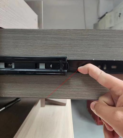 Furniture 6-inch Length Full Extension Drawer Slides Telescopic Ball Bearing Slide Rail 2pcs