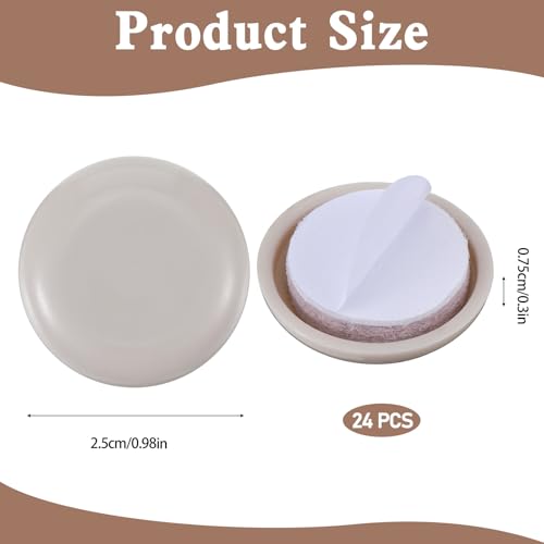 24pcs Self-Stick Furniture Sliders Kitchen Appliances Moving Pad Appliance Sliders Chair Slider for Carpet Kitchen Finds Gadgets for Air Fryer Mixer Coffee Maker Easy Mover Space Saving