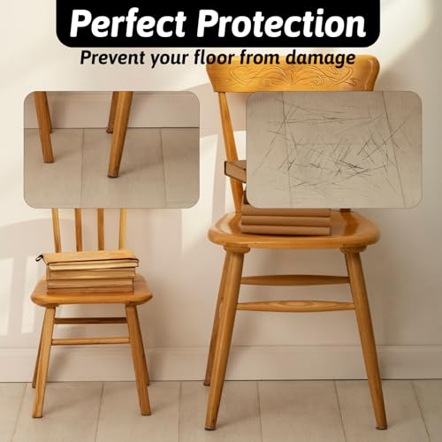 Prasacco 108 Pcs Non Slip Furniture Pads, 1 Inch Round Black Plastic Rubber Furniture Pads, Anti Slip Table Legs, Chair Leg Floor Protectors