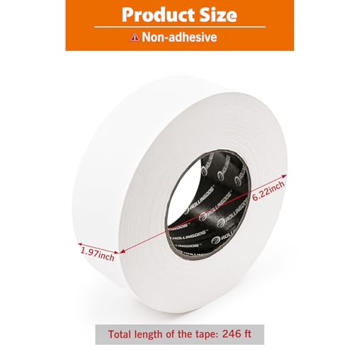 ROLLINGDOG Paper Drywall Joint Tape, 2'' x246 ft Drywall Tape for Seam Patch Wall Sheetrock Ceiling Crack, White - style: Paper Drywall Joint Tape