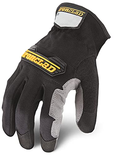 Ironclad Workforce Work Gloves, All-Purpose, Performance Fit, Durable, Machine Washable, (1 Pair), Size Large (WFG-06-XXL), Grey - size: 2X-Large (Pack of 1)