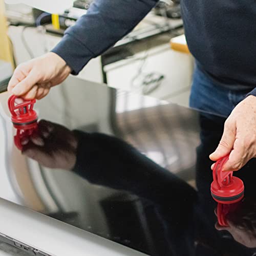 STREBITO Suction Cups Heavy-Duty 2 Pieces Screen Suction Cups Tool for iMac, iPhone, MacBook, iPad, TV, Phone, Laptop, Computer, Tablet, LCD Screen Remover - color: Red