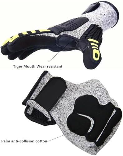 Lobster Gloves for Diving, Puncture and Cut Resistant Fishing Spearfishing Freediving Scuba Diving Gloves, Fully Coated Safety Work Glove for Men Women - size: XX-Large